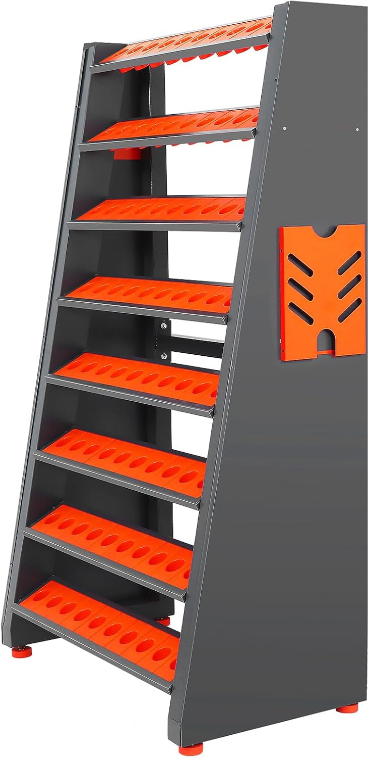 BT40/CAT40 Tool Rack Organizer - 80 Capacity Industrial CNC Tool Storage Cabinet, Reinforced Steel Holder Station for Machining Centers, Workshop, Warehouse