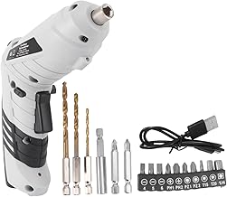 SHINEOFI Juego De 10 Destornilladores Y Taladros Con Batería De Litio Inalámbricos Multiusos Recargables Color Blanco Rosa