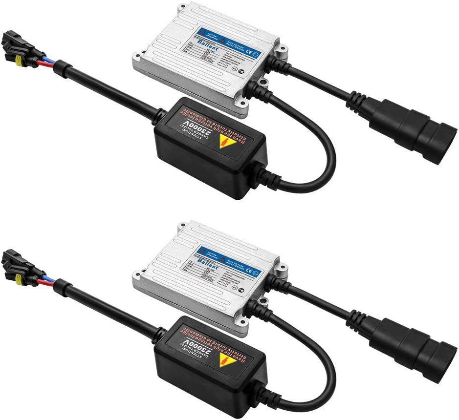 Safego AC 55W HID Ballast Replacement Slim Digital Universal for 9006 H11 9005 H1 H3 H4 HID Conversion Kit Pair 12V