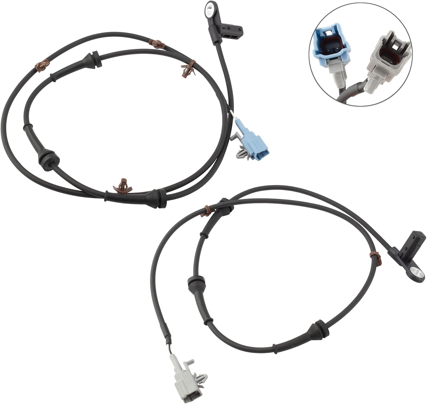 BOXI 4pcs Front and Rear Left and Right Side ABS Wheel Speed Sensors Fit for Nissan Maxima 2004 2005 2006 2007 2008 3.5L Sedan | Replace 479107Y000 479117Y000 ALS346