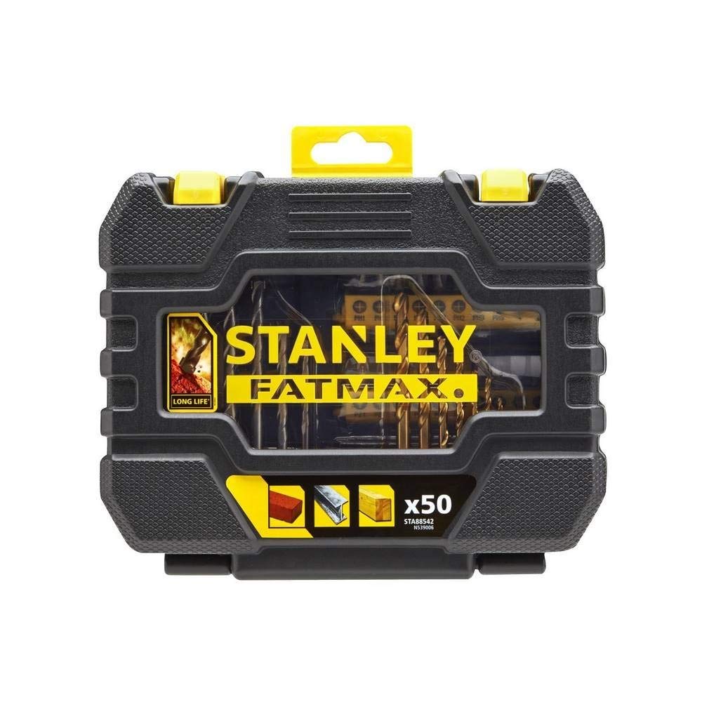 Stanley FatMax 50 Piece Drill and Screwdriving Set - Black