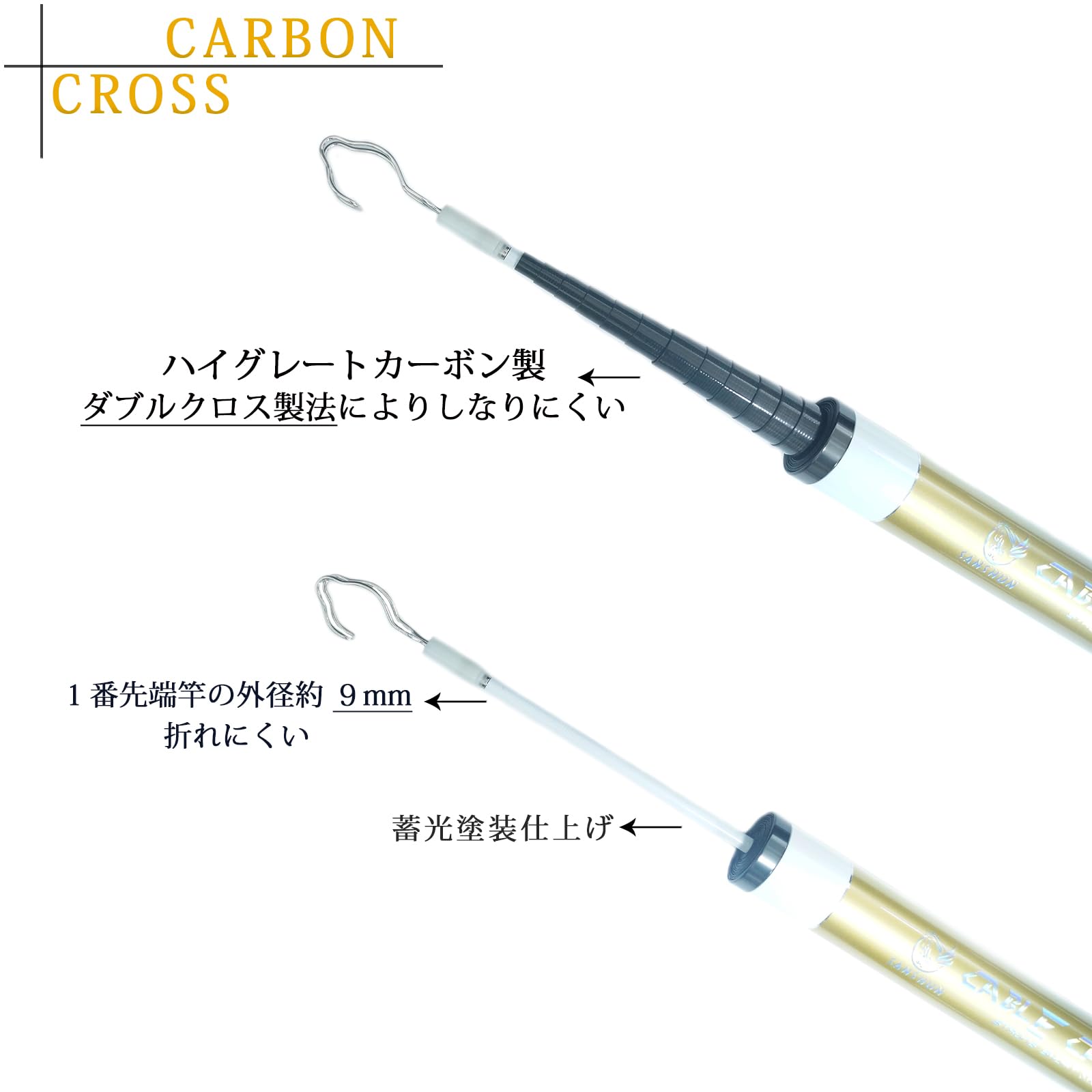 Amazon.co.jp: SANSHUN 伸長8m ストロングショート型 プレミアム 