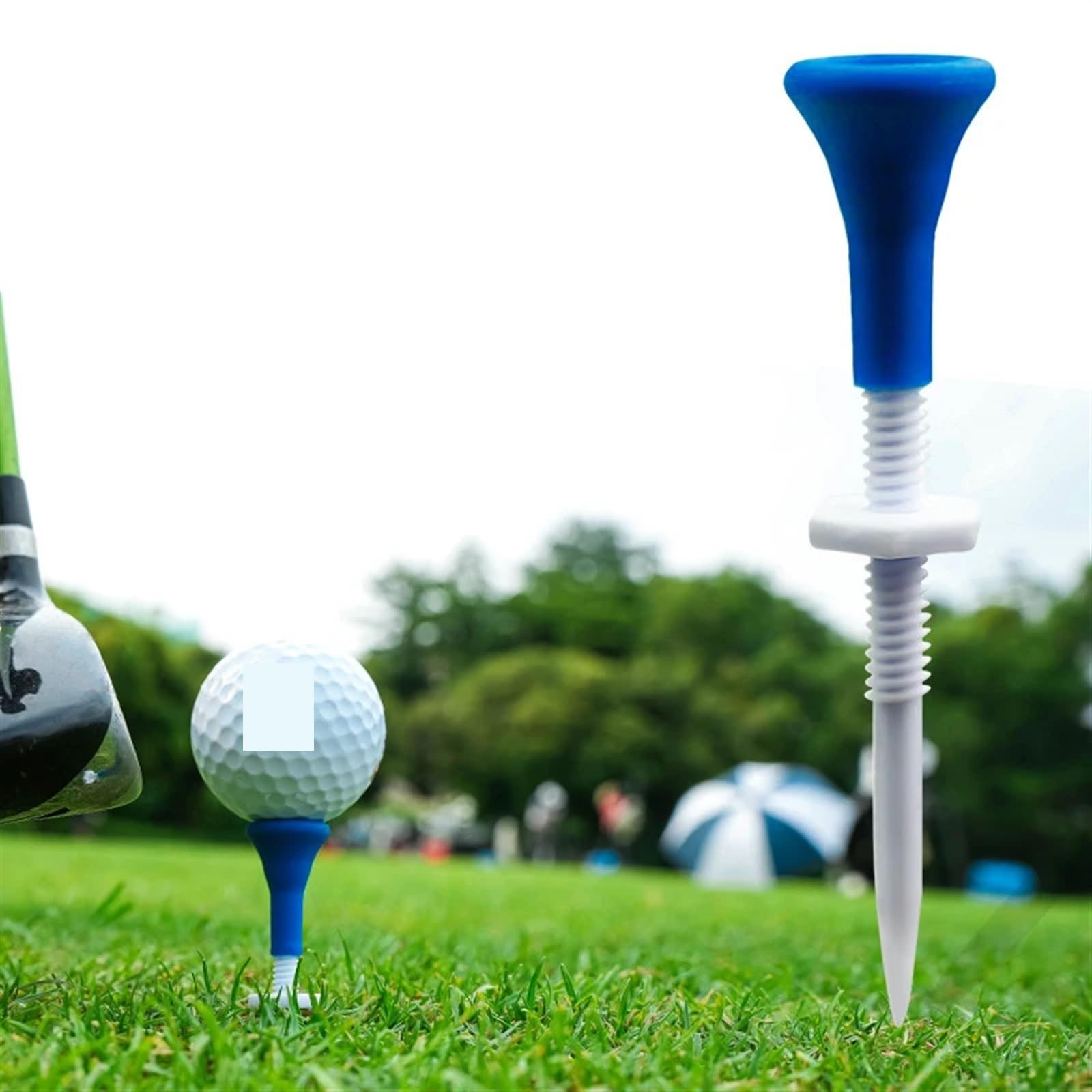 Golf Tee 50PcsGolf Tee Golf Outdoor Training Ball Stehen Golf Kunststoff Ball Abschlag Unten Golf Ball Halter Golf Zubehör FüR Einen Idealen Abschlag