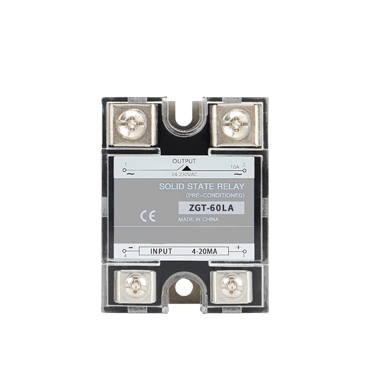 40A 60A LA Single Phase Linear Proportional Controller Input 0-10V OR 4-20mA Voltage Type Regulator Solid State Relay 1Pcs(60LA 4-20mA)