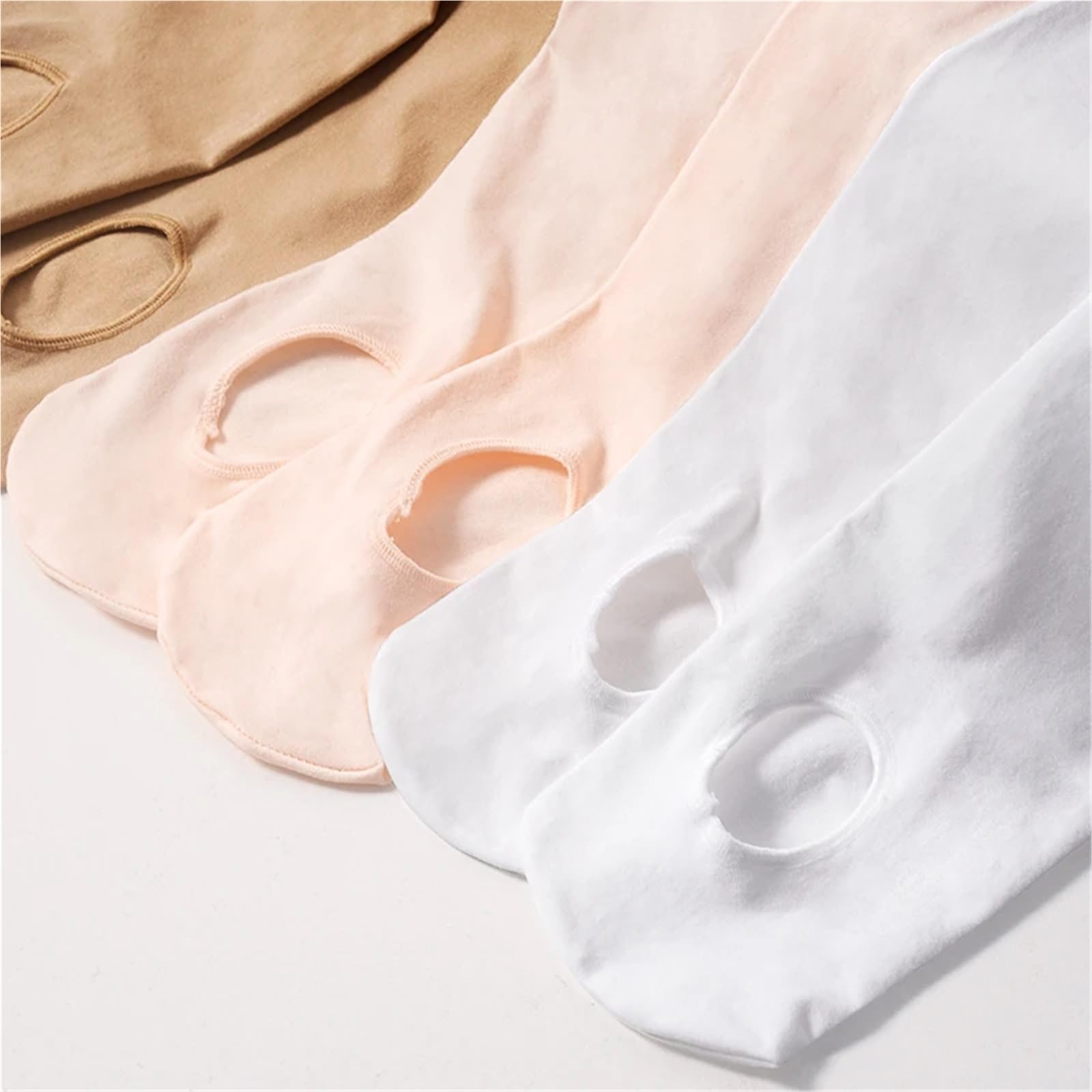 Medias Ballet Niña Ballet Tights for Adults Girls White Velvet Convertible Dance Stockings Pink Ballet Pantyhose 12 Pairs with Hole(Black 12pairs,Height 110 to 125cm)