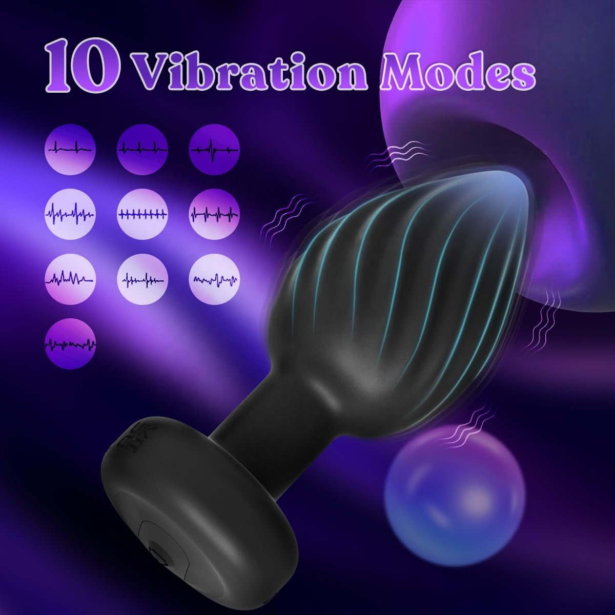 Silicon Vibrating Body Massager Plug for Ultimate Relaxation with 10 friquency, Remote Controlled water resistance Rechargeable Massager Medium size (Silicon Remote Plug) (SIZE-M) Silicon Vibrating Body Massager Plug for Ultimate Relaxation with 10 friquency, Remote Controlled water resistance Rechargeable Massager Medium size (Silicon Remote Plug) (SIZE-M)