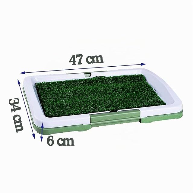 Foto 5 de 5 de Inodoro para perros Portátil Potty Trainer Alfombra de baño de césped artificial para cachorros y mascotas…