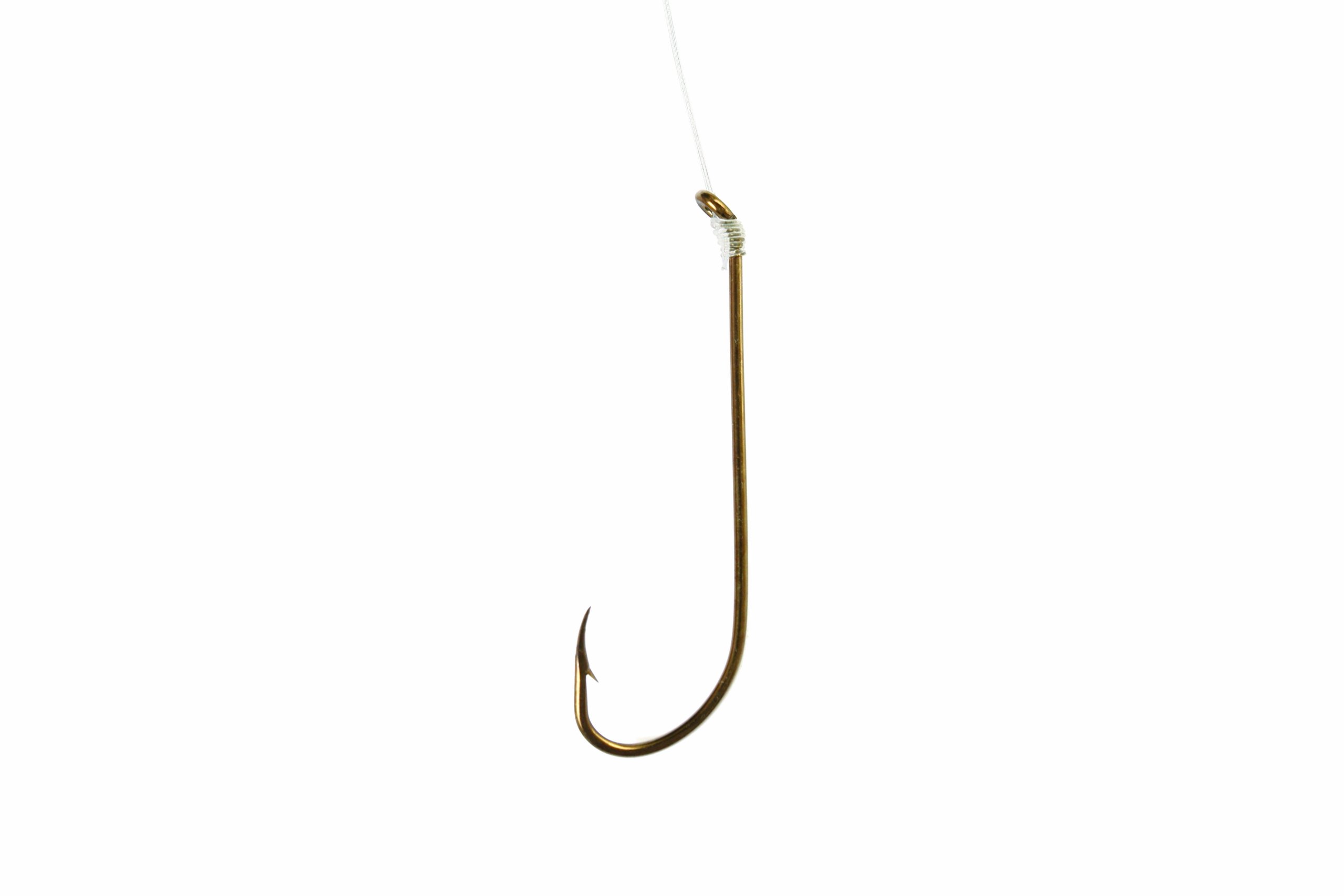 Eagle Claw Plain Shank 2X Long Shank Double Line Hook, Bronze