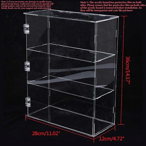 Miniatura 6 de Caja de exhibición de pastelería para panadería, vitrina de dona, estante de exhibición de pasteles, cupcakes, exhibición al por menor (tipo B 14