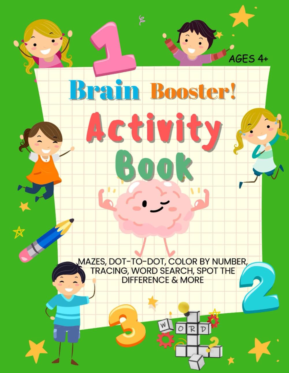Brain Booster Activity Book for Kids
