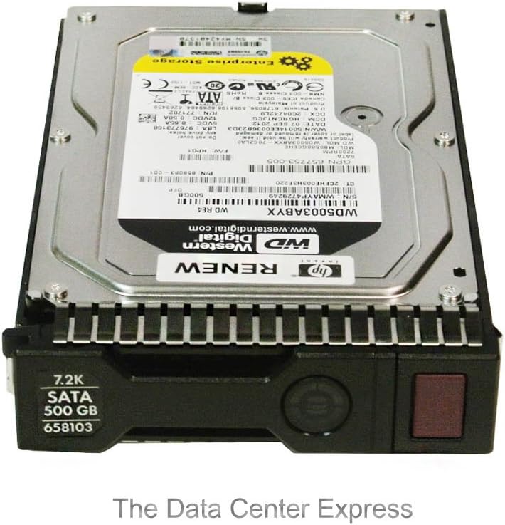 HP 500G 6G 3.5" SATA 72K Hot Plug HDD 658071-B21 658103-001
