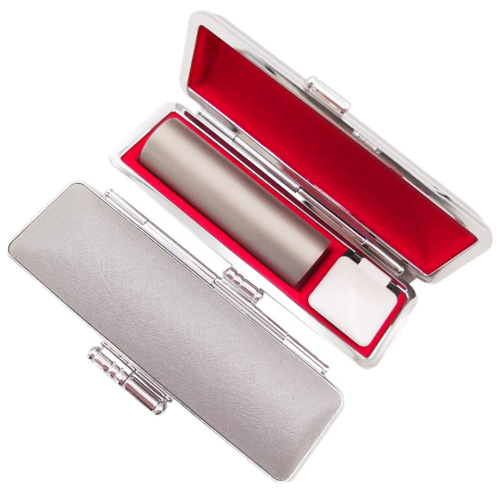 Stamp with Titanium Case, Personal Stamp, Stamp, Real Stamp, Bank Seal, Titanium Stamp, Name, 10 Year Warranty (0.6 inches (16.5 mm) : Office Products