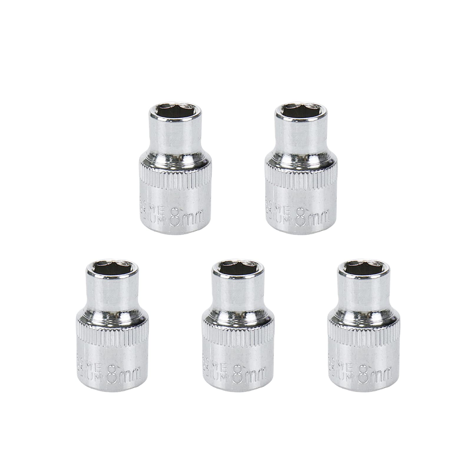 Dahszhi Shallow Socket 3/8 Inch Drive 8mm 6 Point -5pcs