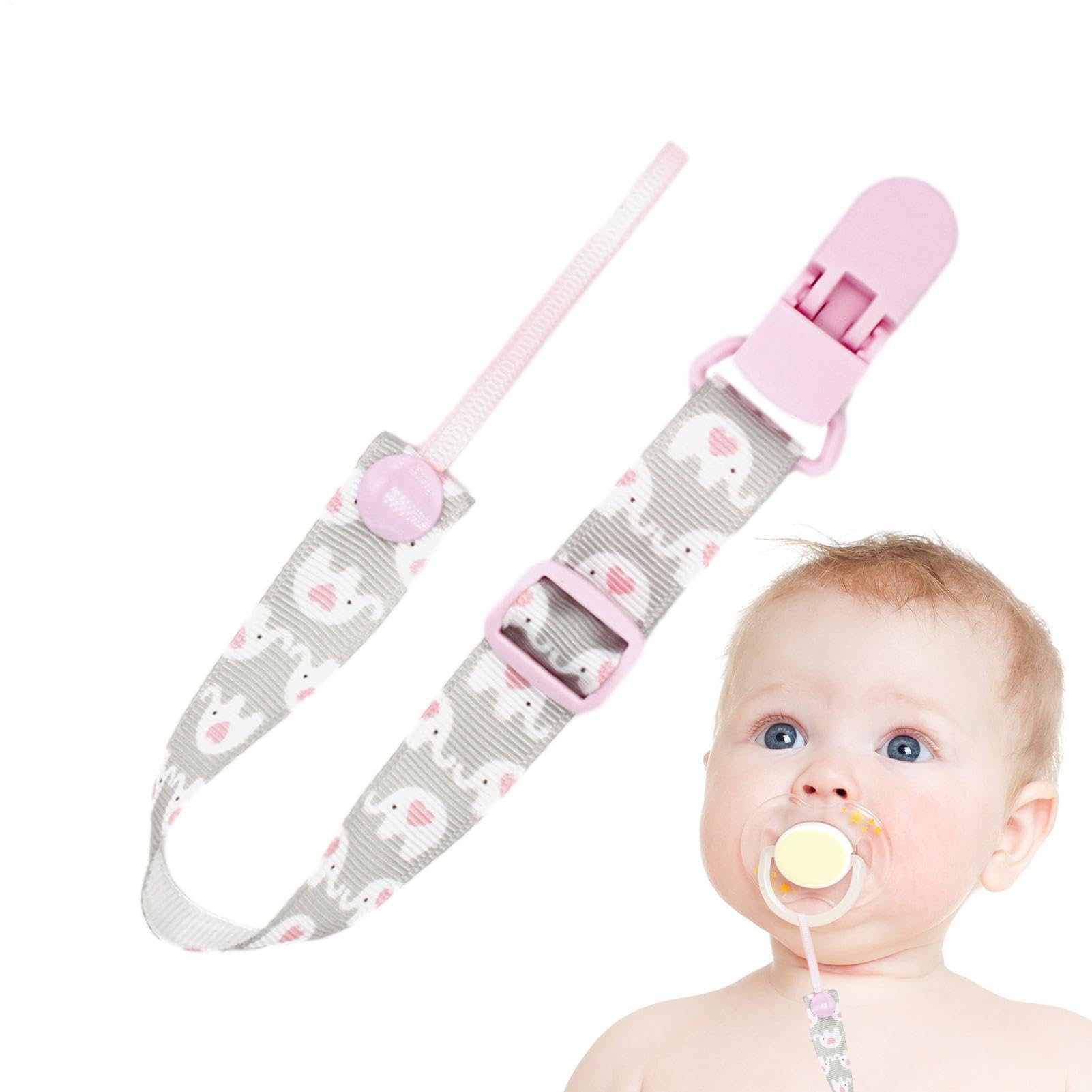 Pacifier Clip - Soother Holder with Silicone Beads | BPA Free, Adjustable Strap for Teethers, Pacifiers Toys, Safe Stylish Accessory for Adjustable and Versatile Strap — view 10