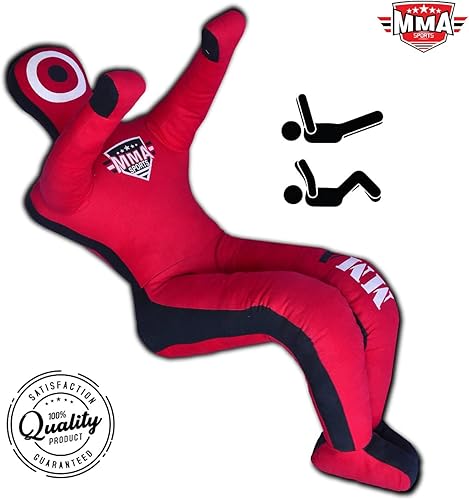 Miniatura 43 de Sports Brazilian JIU Jitsu Grappling Submission Throwing Dummy Punching Heavy Bag Kick Boxing Dummies UNFILLED Azul,Rojo
