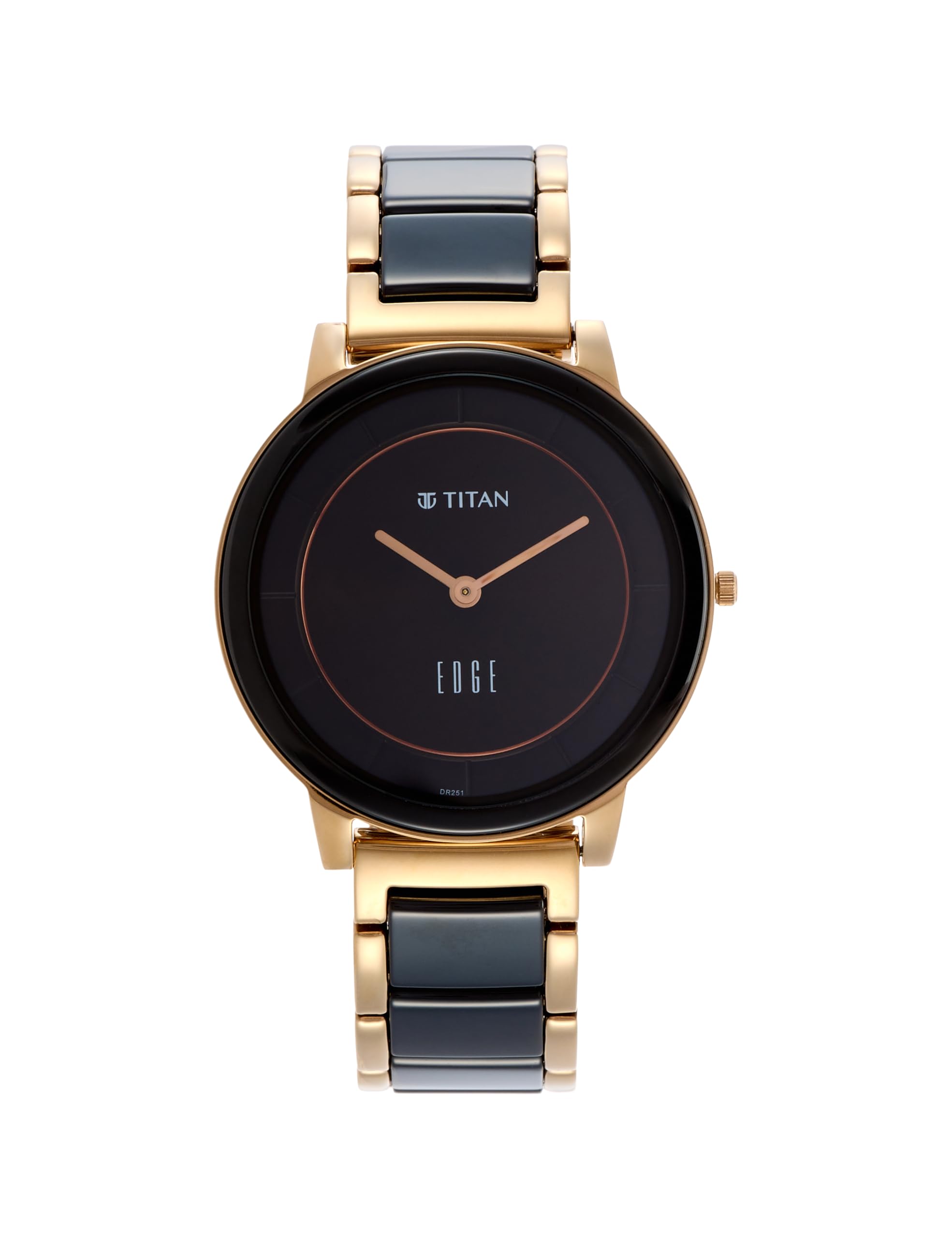 Titan Edge Melange Ladies Quartz Analog Brown Dial Brown Stainless Steel Strap Watch for Women - 2777KD01-picture-10