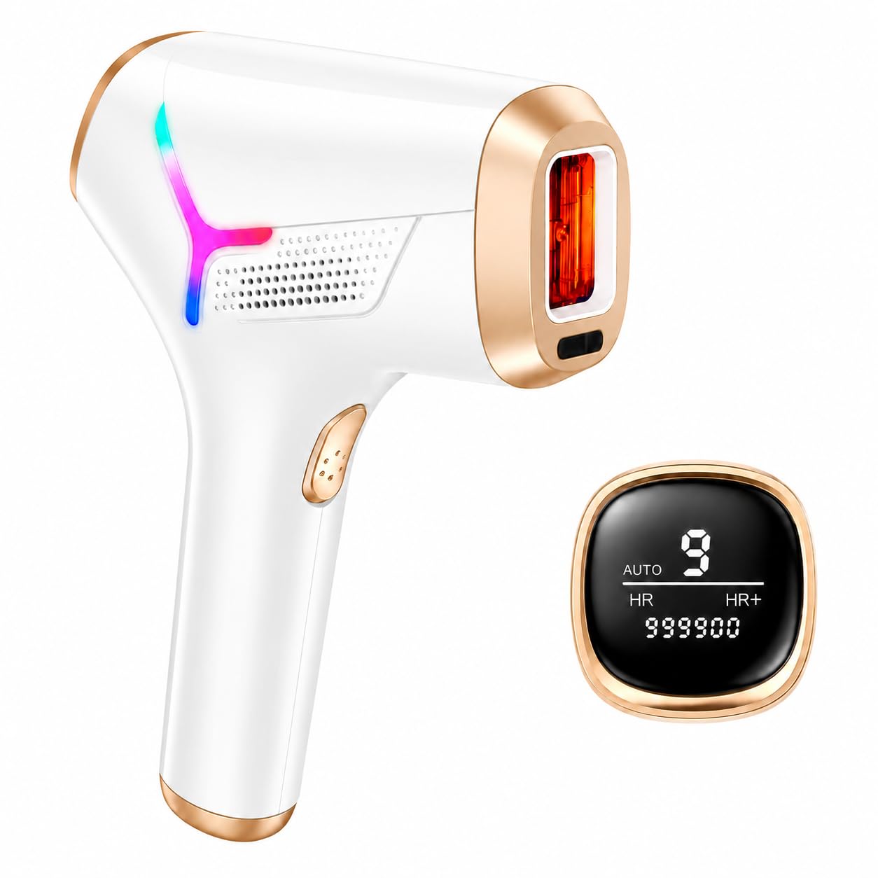 Haarlosy IPL Geräte Haarentfernung Laser Haarentfernungsgerät Frauen Männer | Schnell für den Heimgebrauch, 999900 Lichtimpulsen, 9 Intensitätsstufen, für Oberlippe, Bikinizone, Achselhöhlen, Arme,Körper