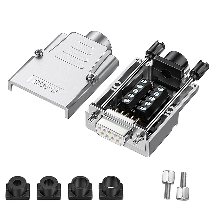 Amazon.co.jp: PENGLIN 1個 D-SUB 9ピンコネクタ メス 金属