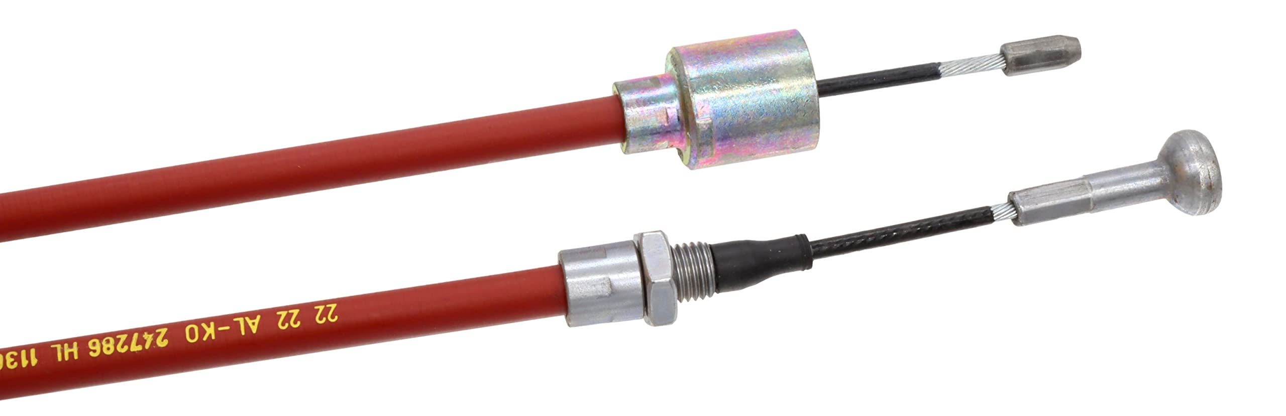 trailer parts4u 2 x Bremsseil das Original von Alko Longlife Schnellmontage - Hüllenlänge: 1320mm Gesamtlänge: 1516mm Anhänger Seilzug Bowdenzug 247.287 247287