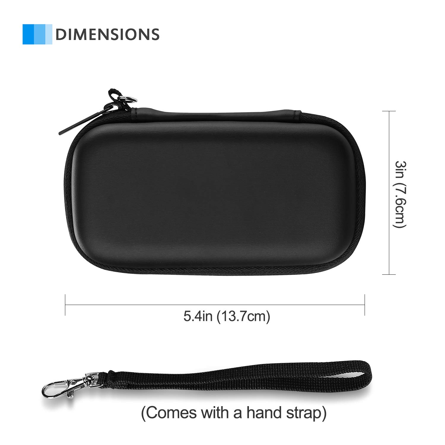 ProCase Custodia per SanDisk Extreme/Extreme PRO/Crucial X8 Portatile SSD 500 GB/1TB/2 TB, Protettiva Cover Case per Custodire e Trasportare gli SSD SanDisk Extreme -Nero