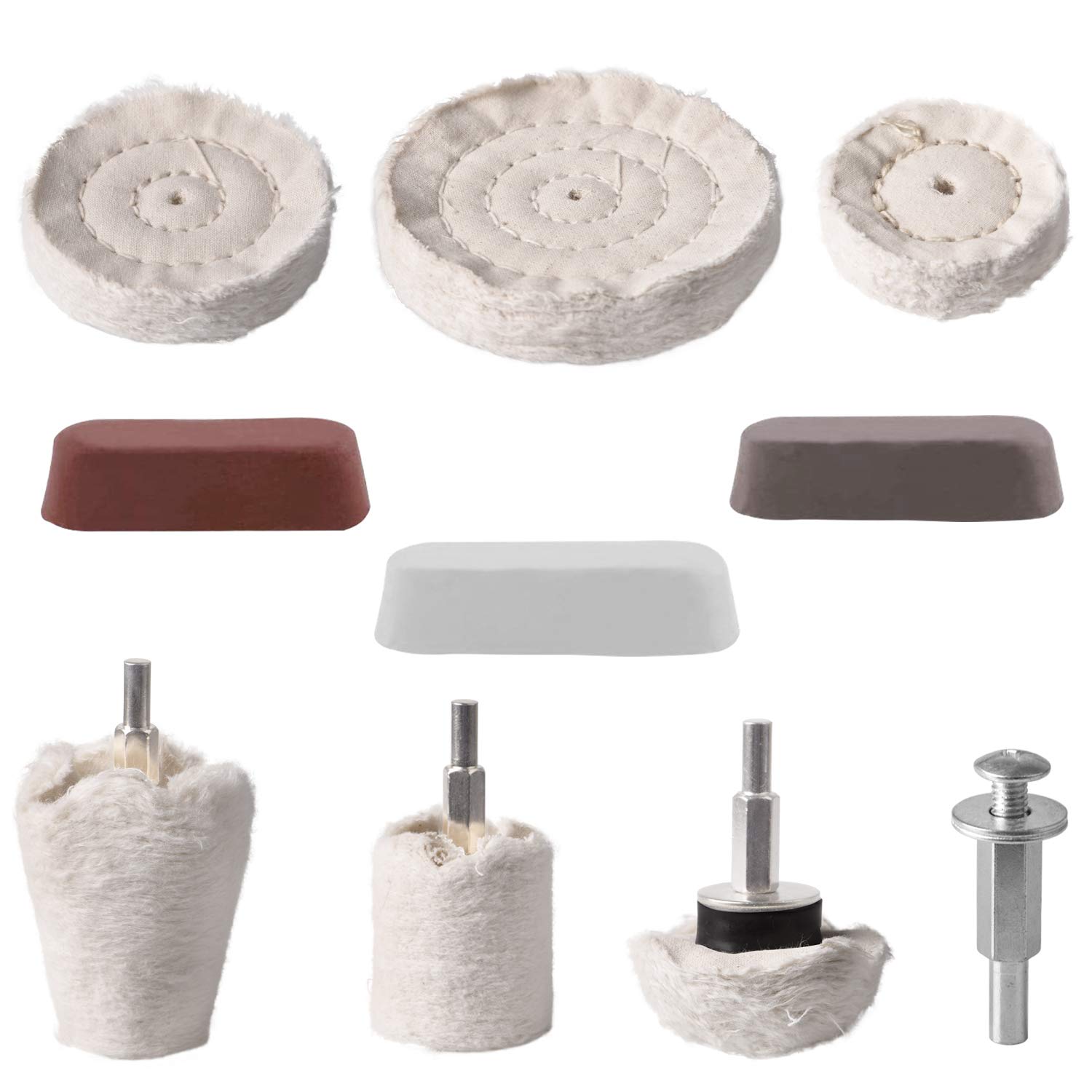 10 Pcs Buffing Polishing Wheel for Drill, Dveda Buffing Pad