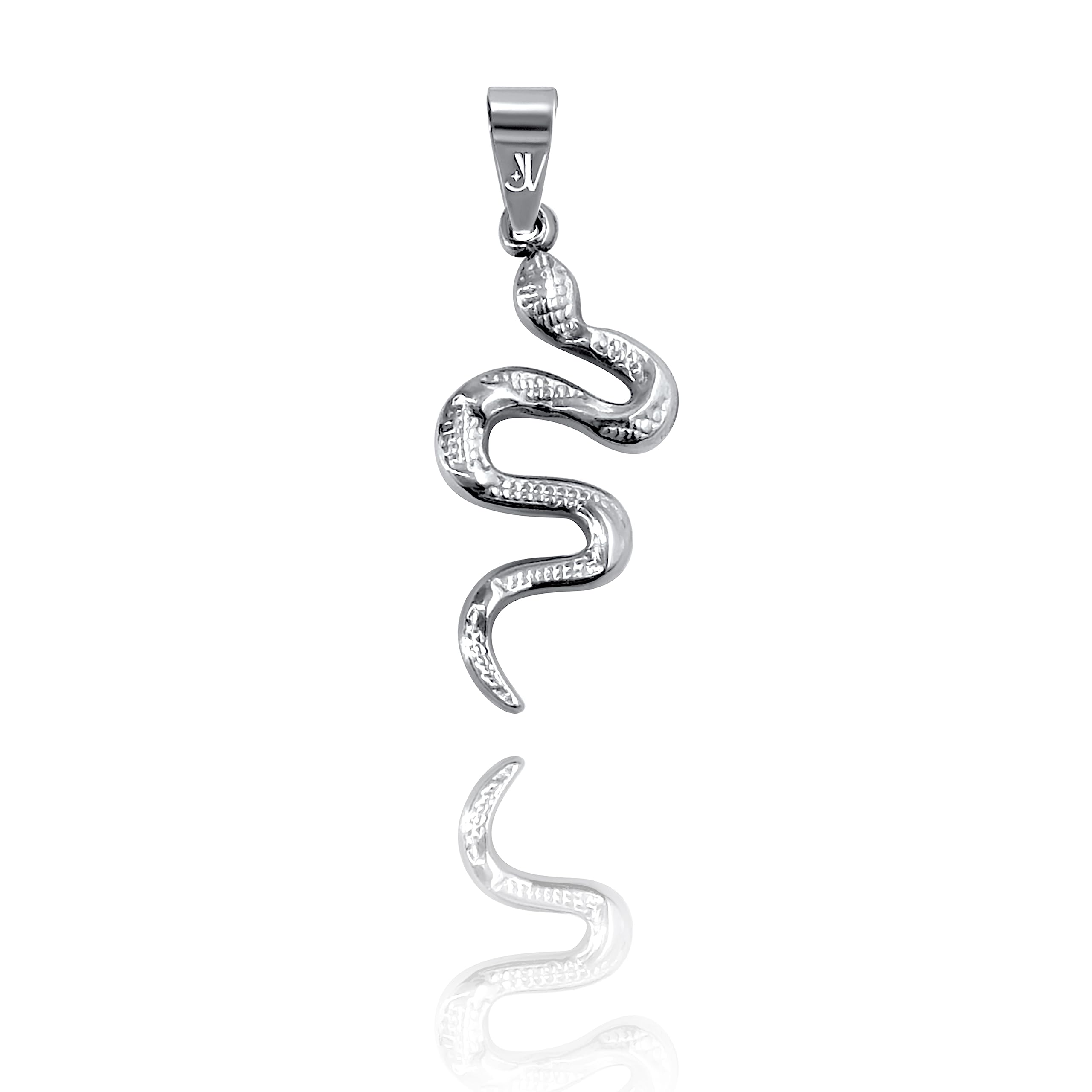 Schlangen Anhänger Silber Herren Streetwear Schmuck wasserfestes Design Geschenk Männer