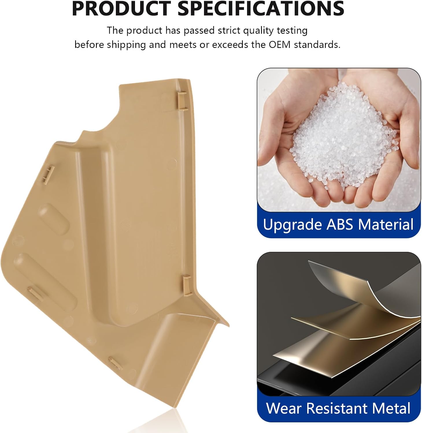 2 Left Driver Side Front Power Seat Switch Panel Bezel Trim Covers- Beige Fits F-150 2009-2014 BL3Z-1562187-AB BL3Z-1562187-AA BL3Z-1561693-AB