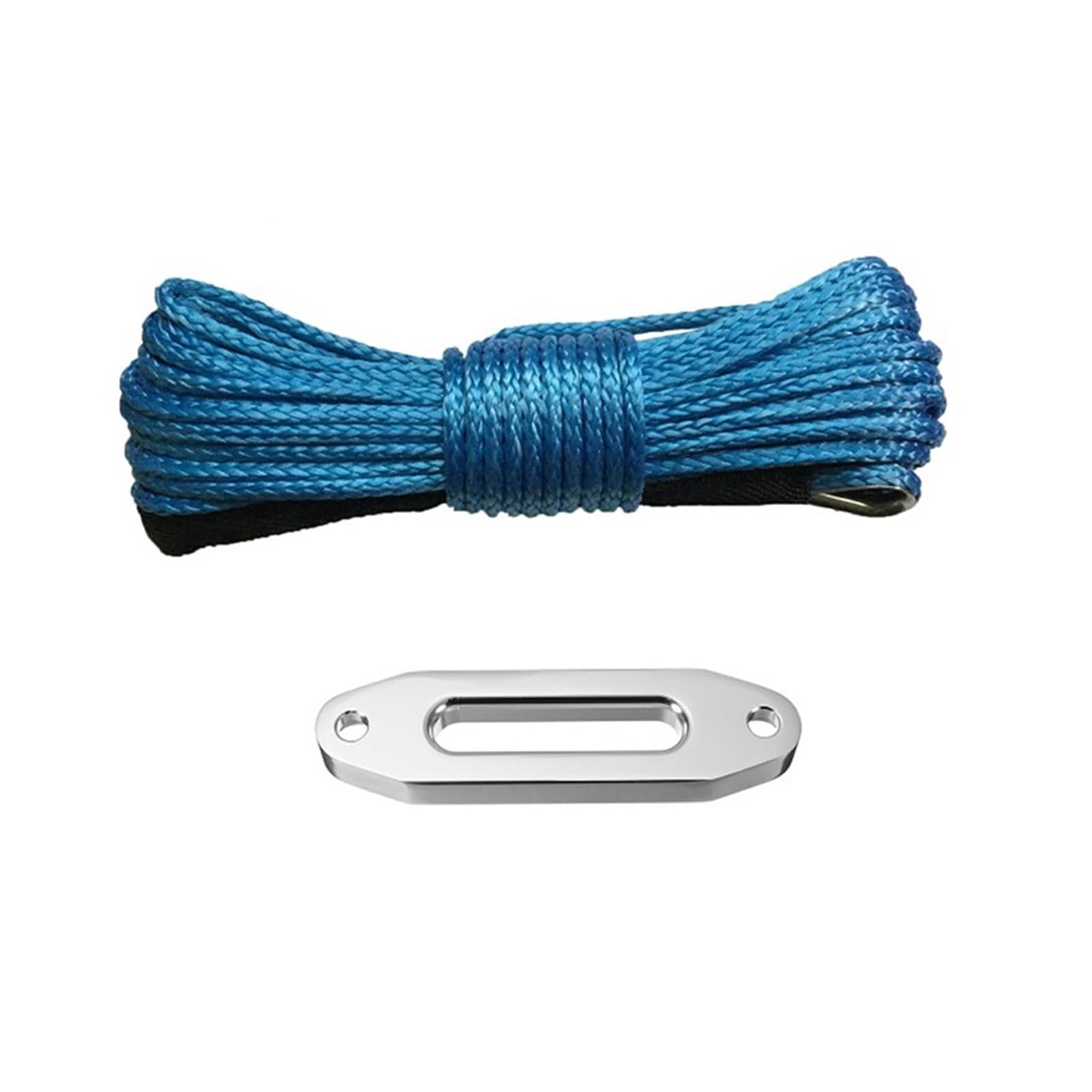 Mthckxjbsuz Blu Winch Rope, 6Mm*15M And 4000Lbs Fairlead Synthetic Atv/Utv Winch Cable Rope Line For Tractor Tug(Blu)