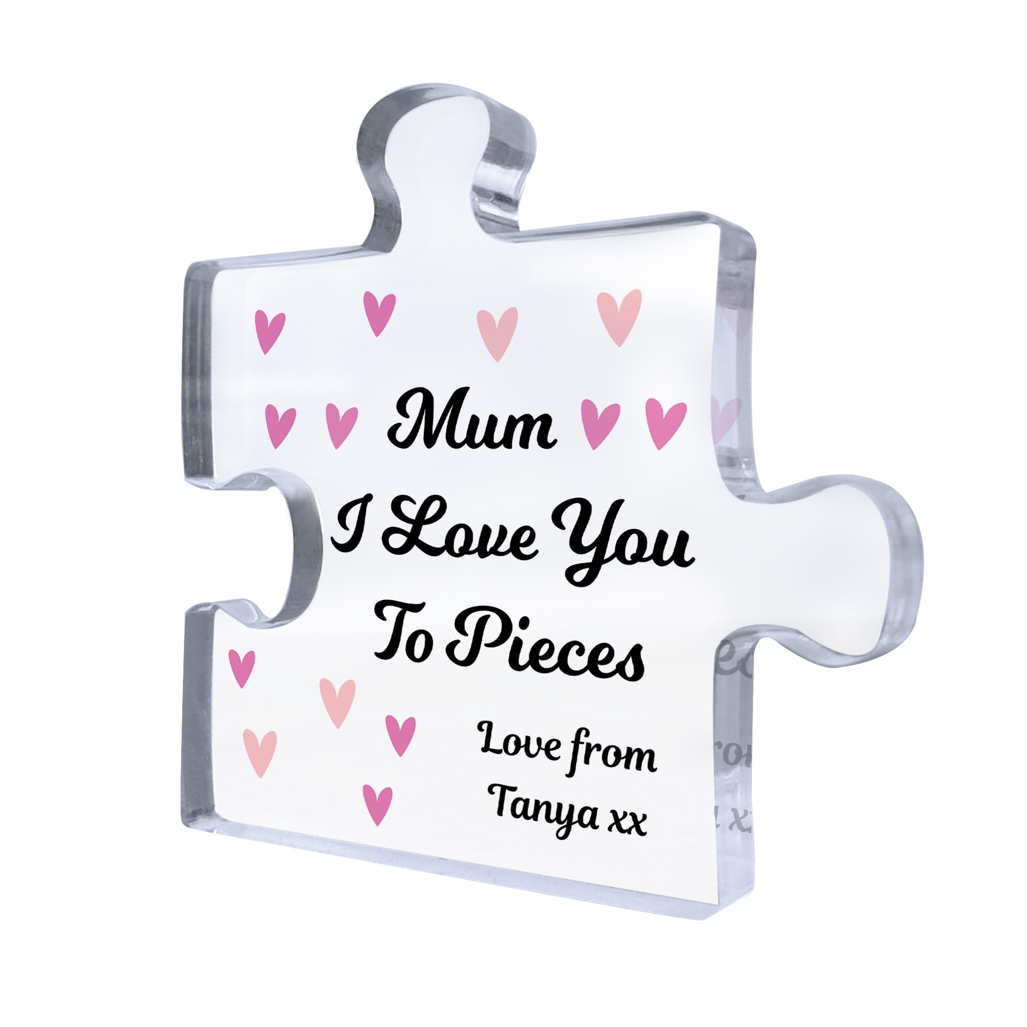 Red Ocean Mum For Birthday Personalised Mum From Daughter Son For Mothers Day Birthday Her Plaque Keepsake