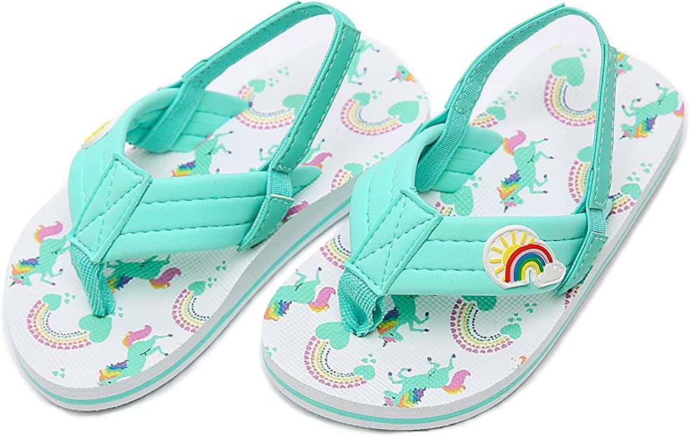 Image of Saidoteto Boys Girls Flip Flops Child Summer Slip-on Thong Sandals Beach Pool Water Shoes(Little /Big Kid)