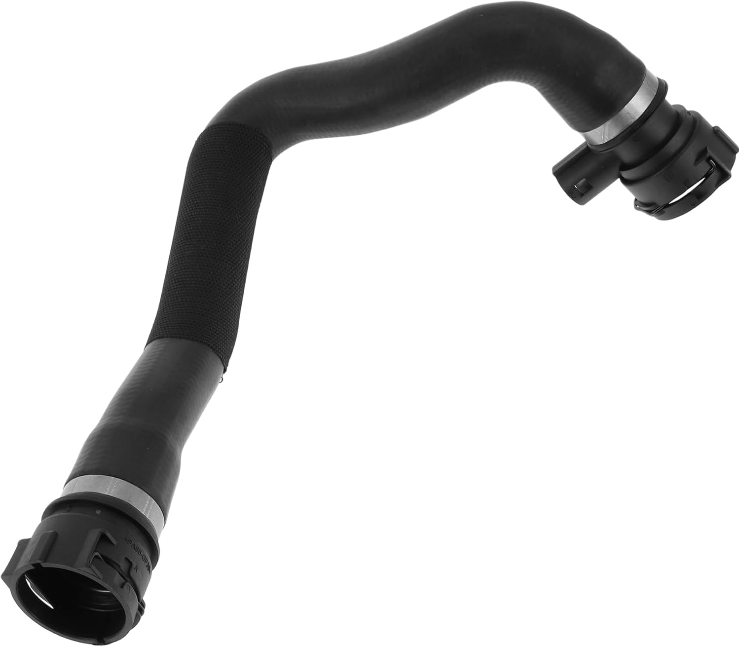Radiator Coolant Hose Lower Engine Water Hose No.11537505229 for BMW 540i 1999-2003 for BMW 740i 740iL 1998-2001 Rubber Black Good Sealing