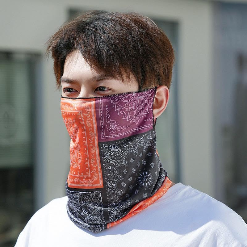 Image of Sun UV Protection Face Cover Scarf Mask Neck Gaiter Breathable Windproof Bandana Neck Gaiters