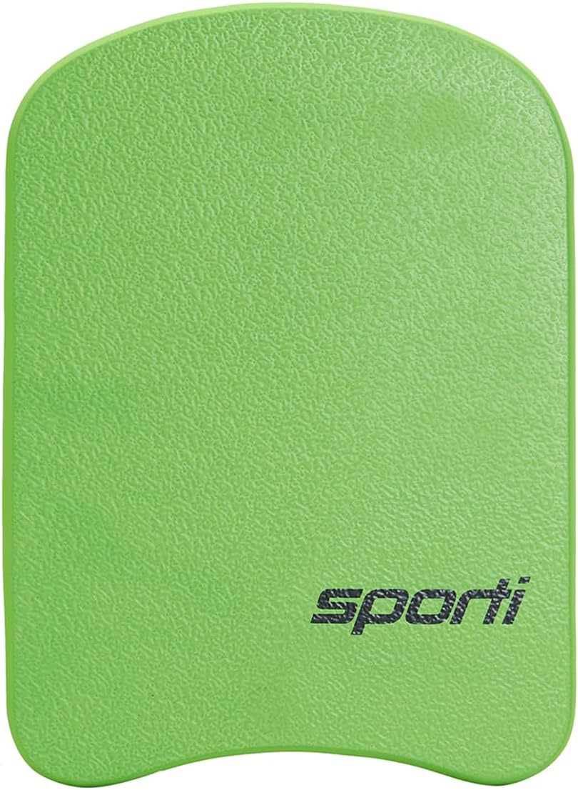 Swim Training Kickboard & Training Swim Fins Set – Boost Leg Strength, Improve Technique & Confidence for All Levels of Swimmers ( Dark Green Blue - Neon Green )