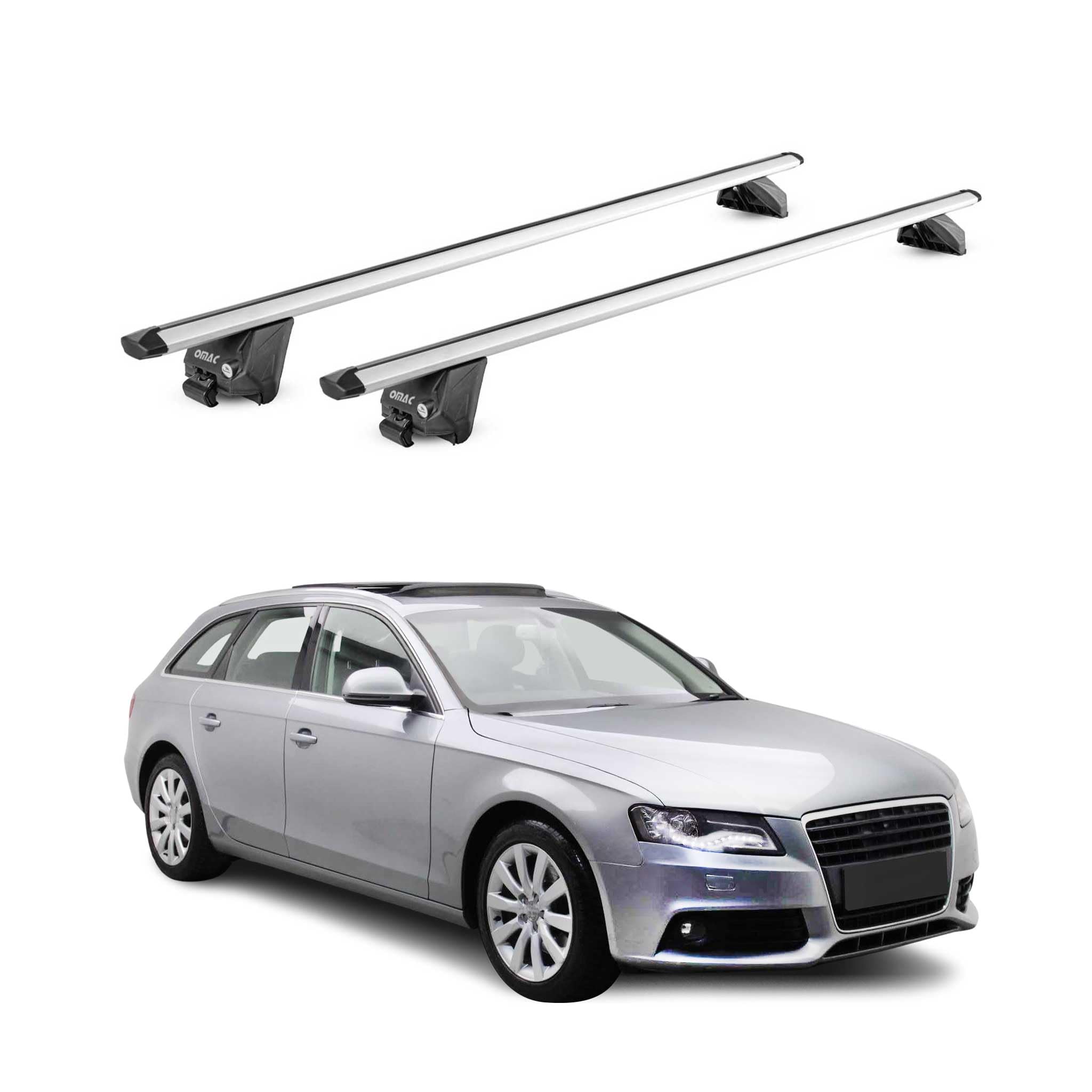 Barre Portapacchi Brio XL Menabo In Alluminio Per Audi A4 Allroad (B8/8K) 07/15