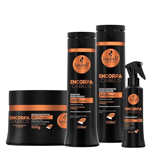 Kit Completo Haskell Encorpa Cabelo 300ml