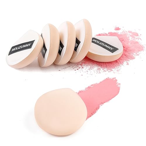 Molizummy 6 esponjas de maquillaje, esponja de polvo suave para corrector de base y polvo, esponjas de belleza flexibles de larga duración, soplo de