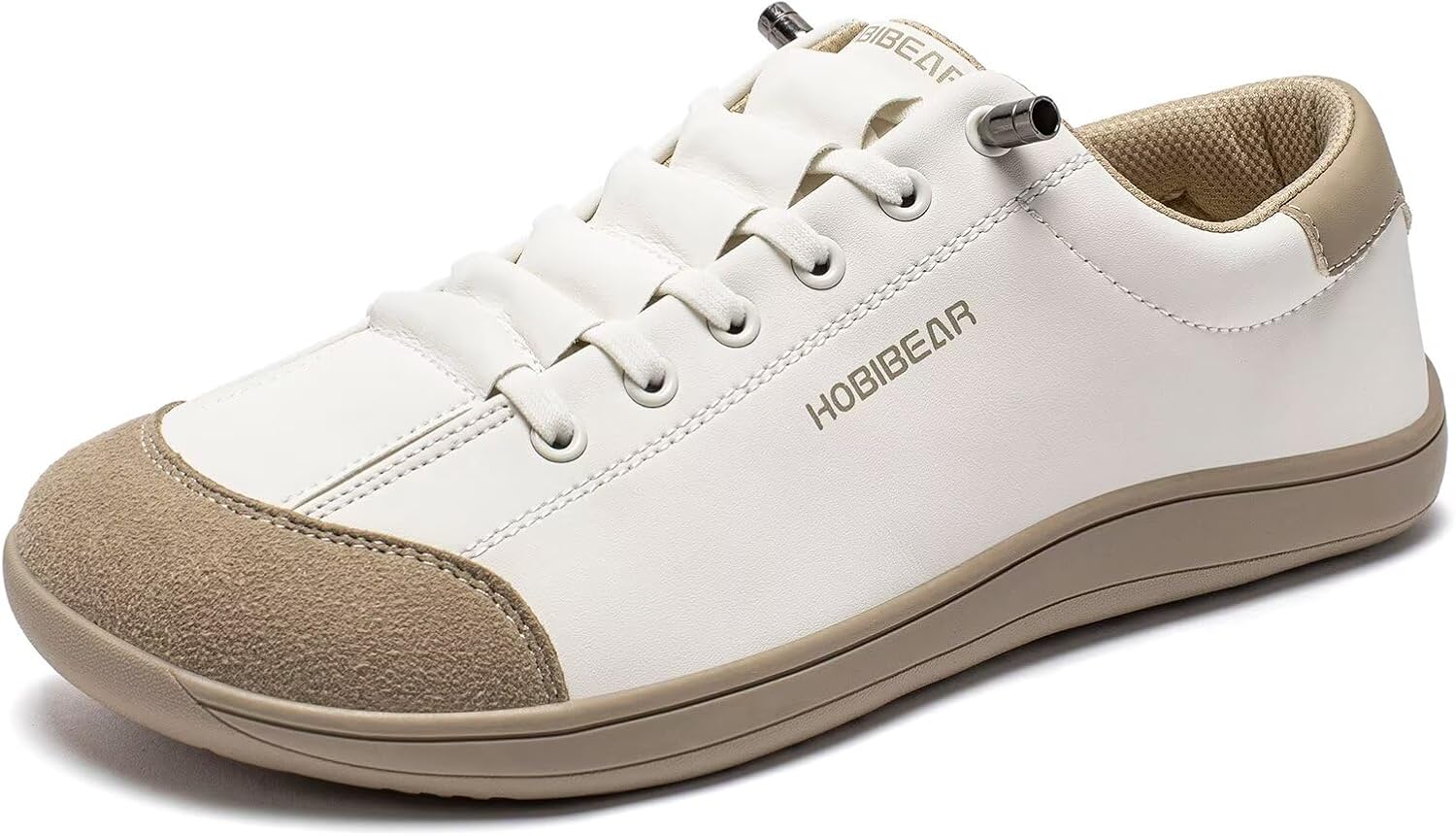 HOBIBEAR Leather Barefoot Shoes Lightweight Wide Toe Box Zero Drop Slip-on Shoes for Women - Image 5