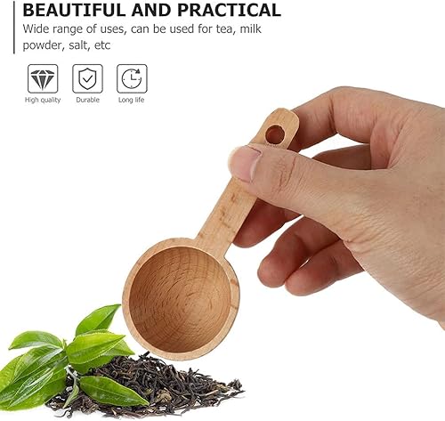 Miniatura 3 de Cucharón de café de madera, 2 uds, cucharón para servir en la cocina, para el hogar, restaurante, boda, comedor, vajilla