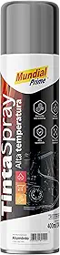 Tinta Spray Alta Temperatura 400ml, MUNDIAL PRIME, Aluminio, AE01000098