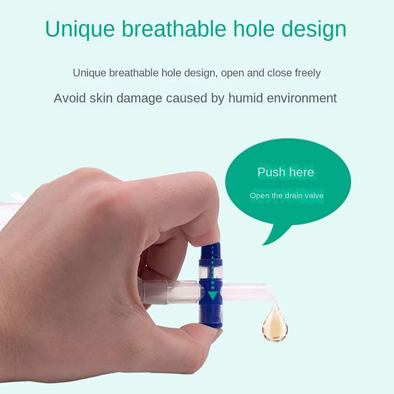 Bolsas para orinar de viaje para hombres, sistema de bolsa de drenaje urinario de 500 ml, colector de orina para hombres, dispositivos transpirables para la incontinencia masculina, bolsa urinaria p