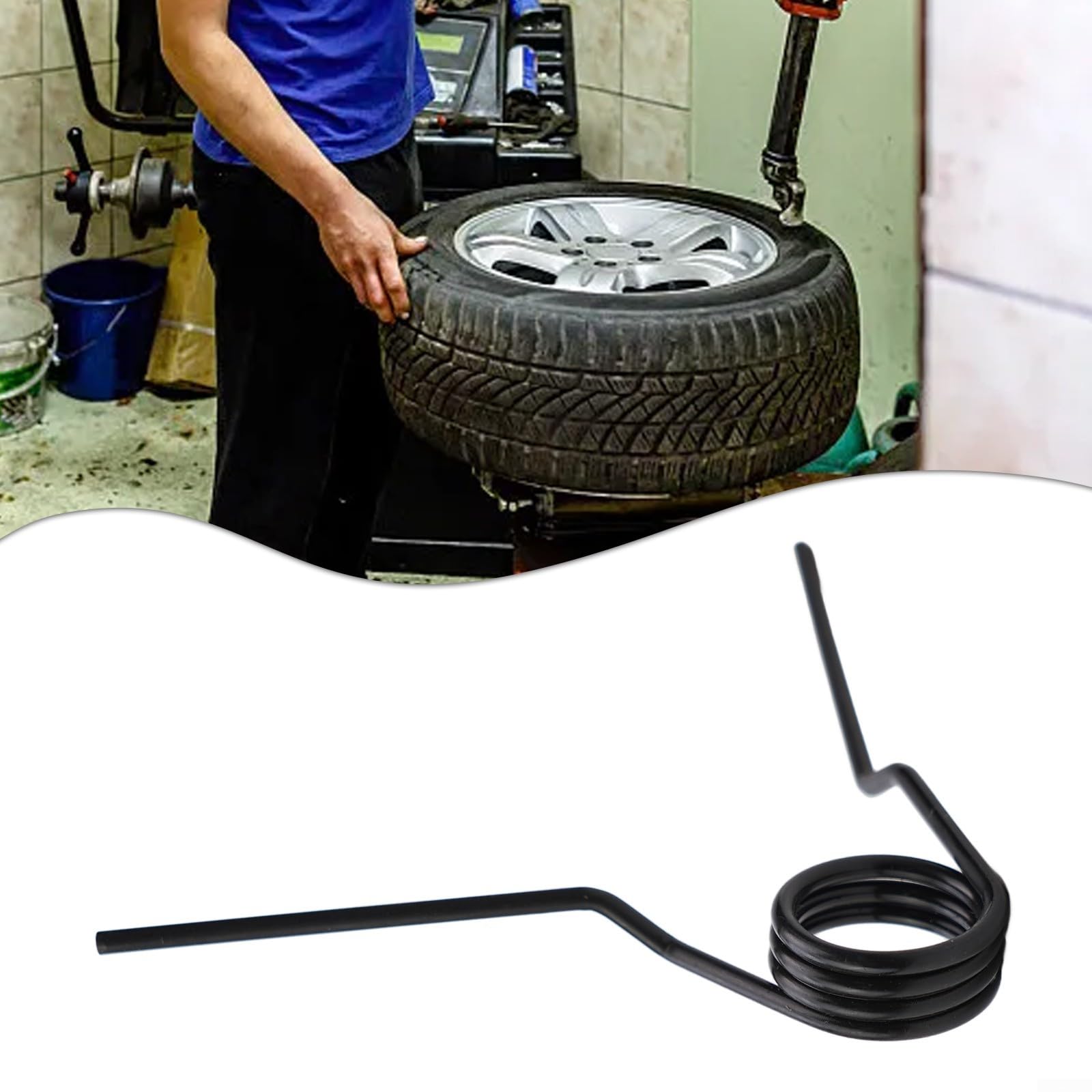 Molla di ritorno della valvola pneumatica di livello industriale per macchine smontagomme - Molla di torsione con diametro del filo di 2-3 mm, costruzione, compatibile con (A)
