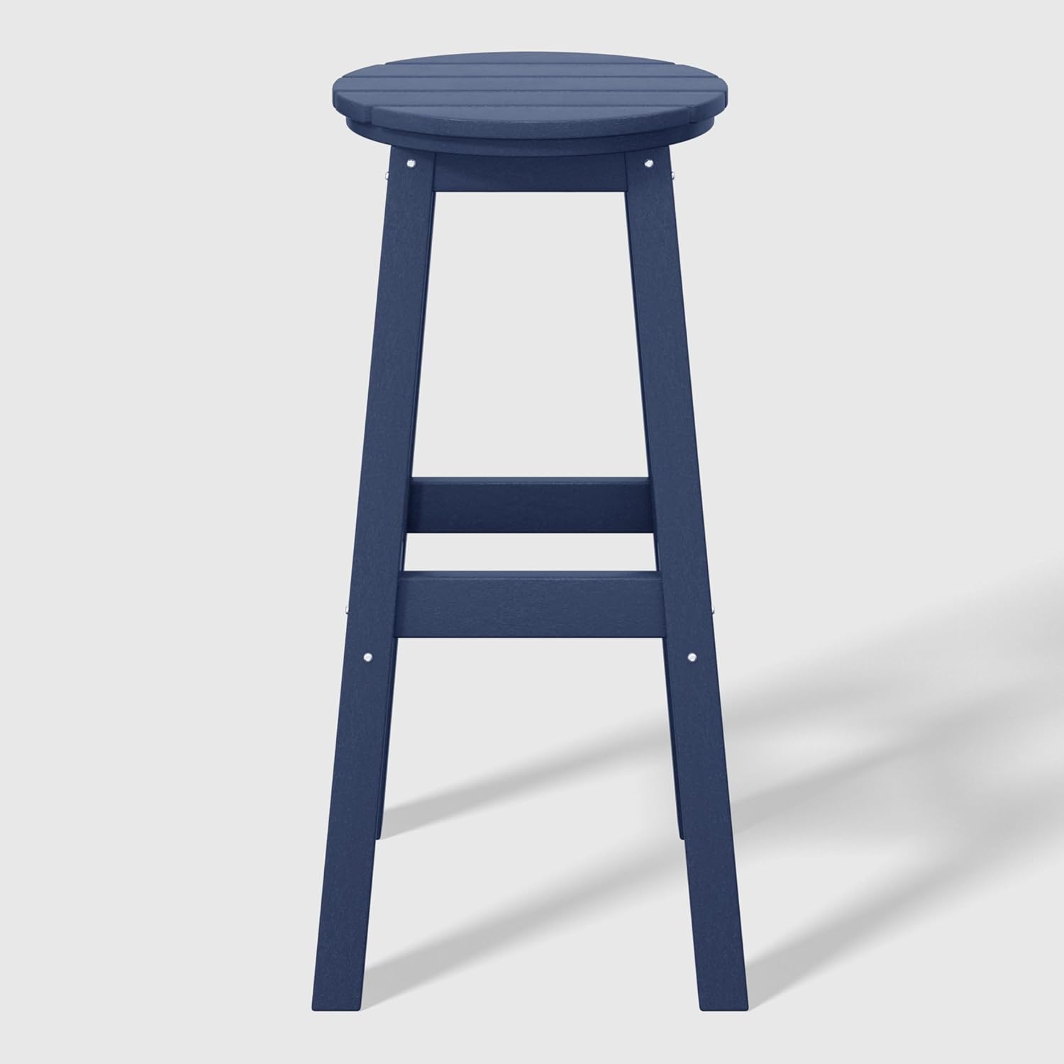 WestinTrends 24" HDPE Outdoor Patio Round Counter Height Bar Stool, Turquoise