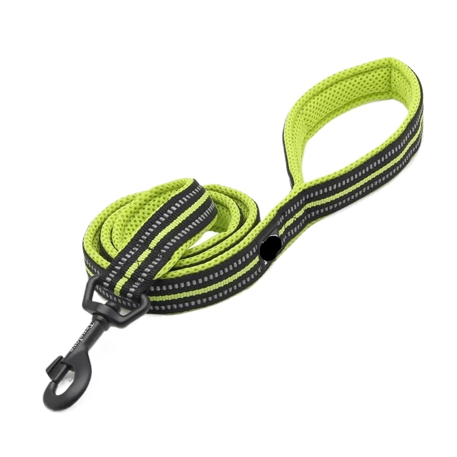 Laisse for animaux anti-traction nylon souple vert évite les blessures S