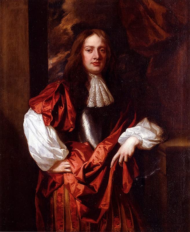 Poster sur toile sans cadre portrait de Charles Bertie Sir Peter Lely tableau 58x90 cm