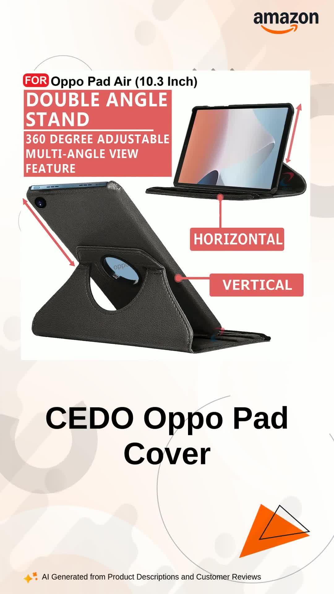 Amazon.in: Buy CEDO Oppo Pad Air (10.3 inch) Flip Cover | Leather