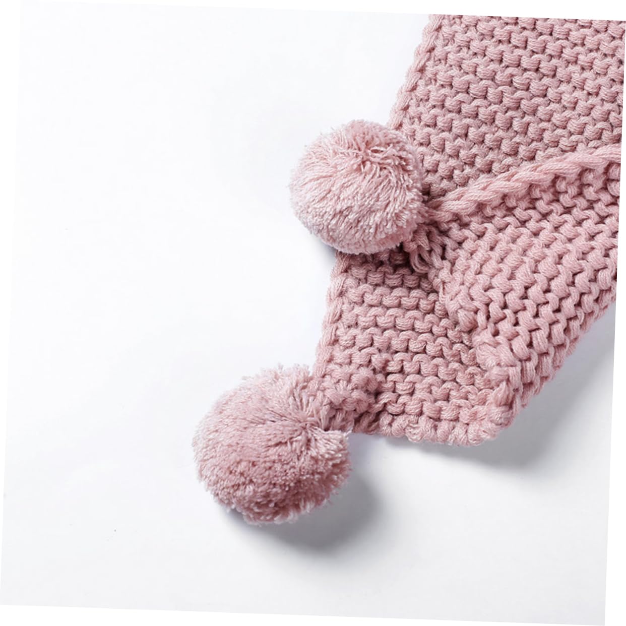 LIFKOME 3 Piezas Bufanda De Lana Bufanda Cálida para Niños s para Niños con Bolas Peludas De Niño Rosa