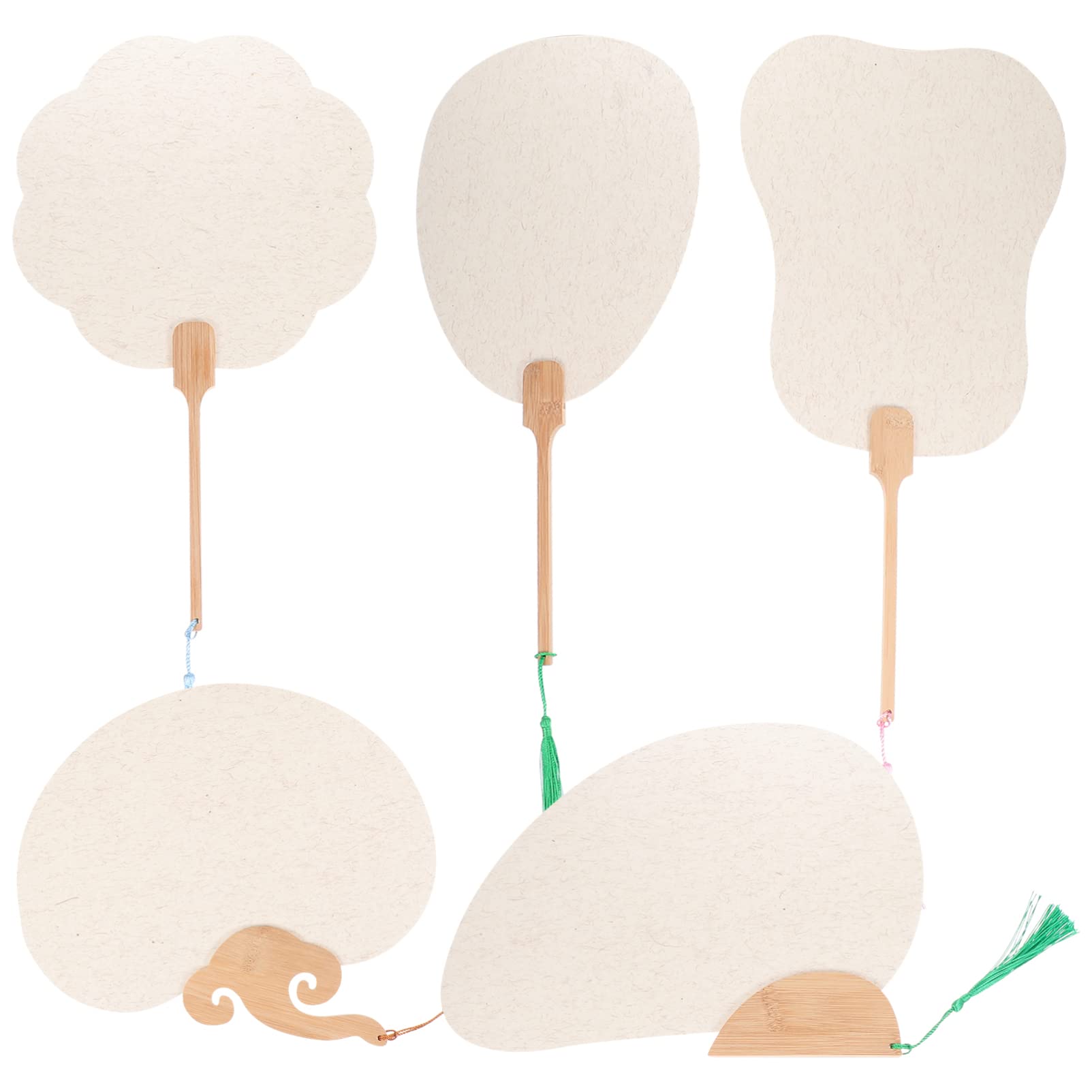 Éventails chinois en papier avec pompon, un cadeau rétro et raffiné pour vos proches