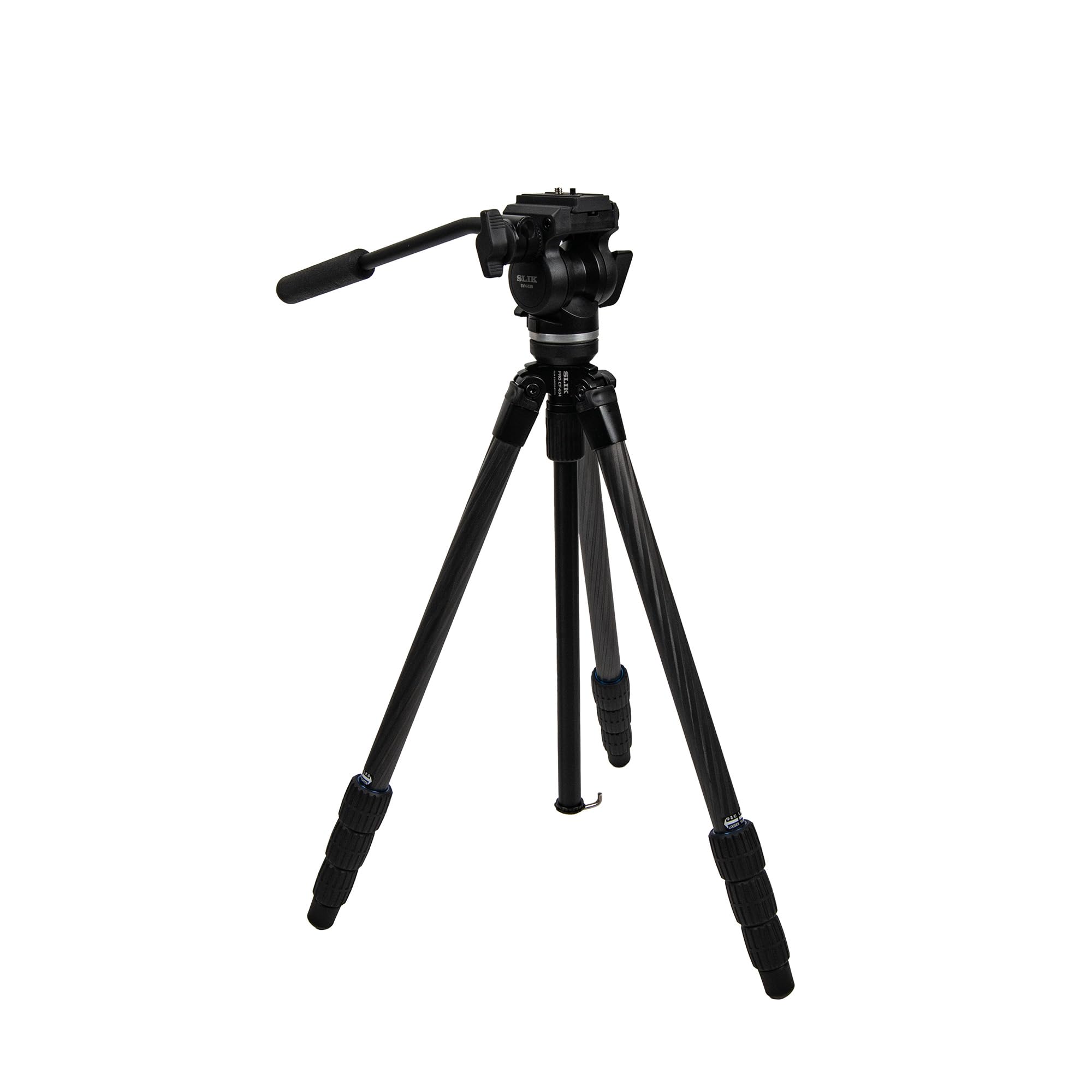 SLIKPRO CF-634SVH520 Carbon Fiber Video Tripod with Fluid Pan Head