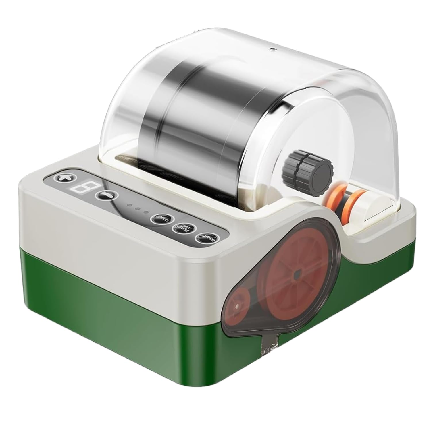Professionelle Geräuscharme Rock Tumbler Maschine, Steinpoliermaschinen-Set mit Geräuschdämmung für Kinder, Erwachsene und Steinsammler, 3-Gang-Motor & 9-Tage-Timer, Geologie-Hobby-Spielzeug-Geschenk