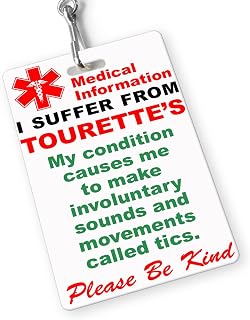 Tourette's Syndrome Awareness ID Card & Lanyard Keyring (Card & Lanyard)
